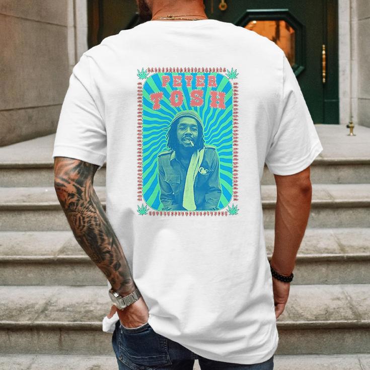 Mens Peter Tosh Mens Back Print T-shirt Gifts for Men