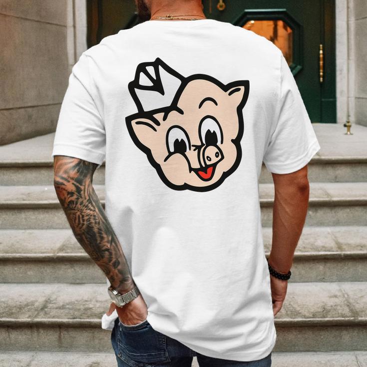 Piggly Wiggly Mascot Mens Back Print T-shirt Gifts for Men