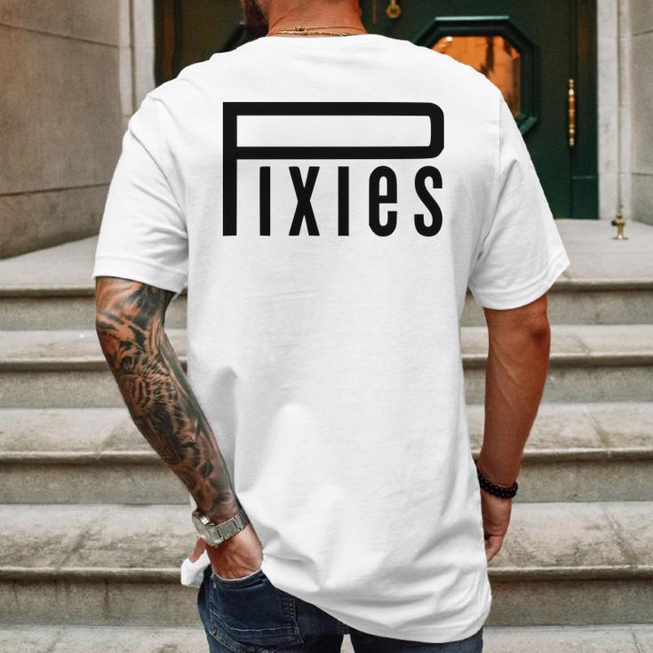 Pixies Band Logo Music Band Logo Black Mens Back Print T-shirt Gifts for Men