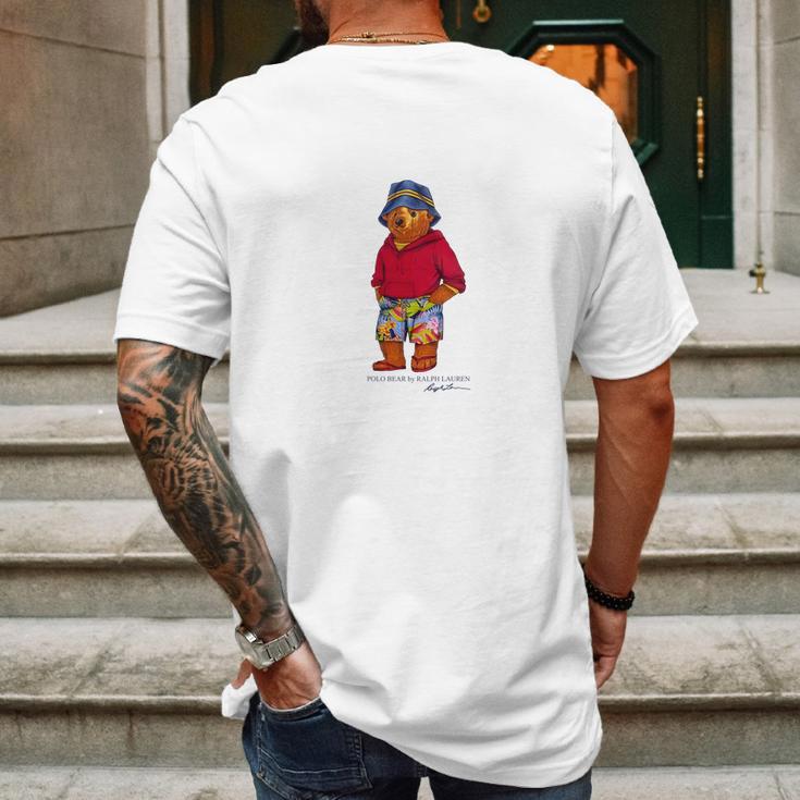 Polo Bear Basic Mens Back Print T-shirt Gifts for Men