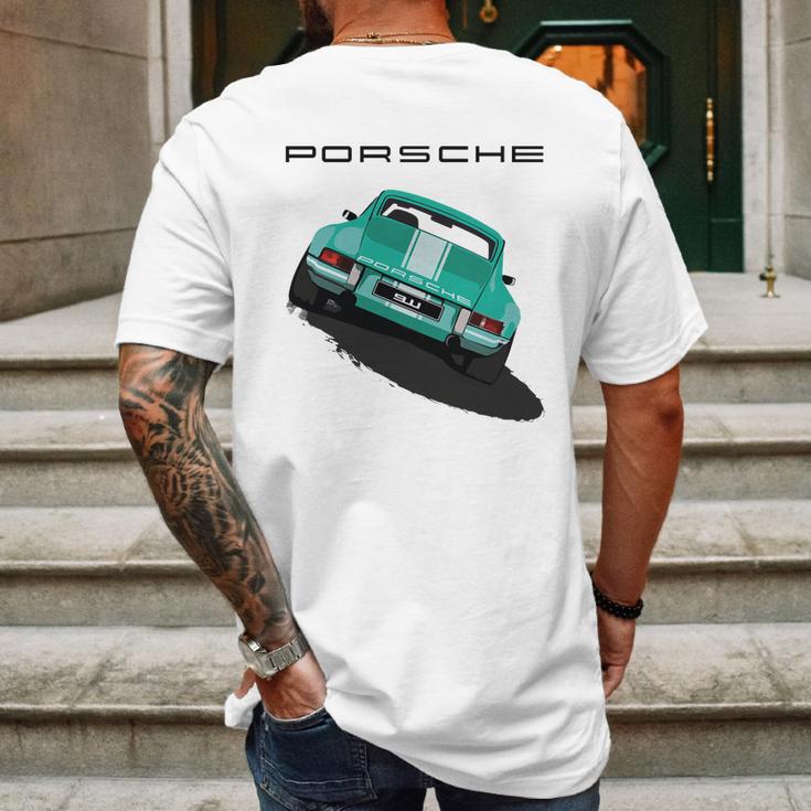 Porsche 912 Mens Back Print T-shirt Gifts for Men