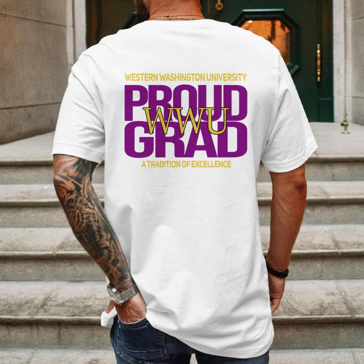 Proud Grad Western Washington University Graduation Excellence 2020 Mens Back Print T-shirt Gifts for Men