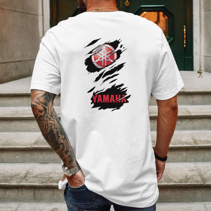 Ra Yamaha Black Mens Back Print T-shirt Gifts for Men