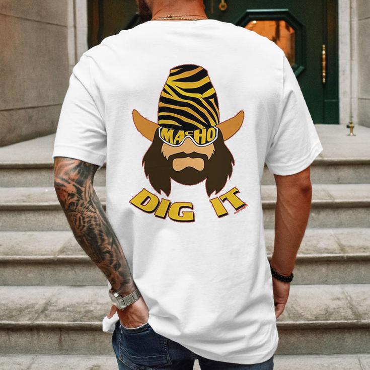 Randy Macho Man Savage Dig It Mens Back Print T-shirt Gifts for Men