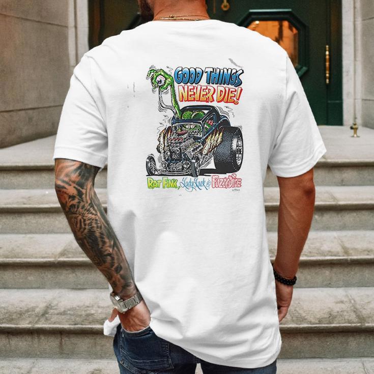 Rat Fink Good Things Mens Back Print T-shirt Gifts for Men