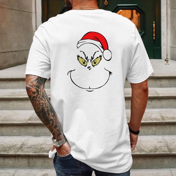 Resting Grinch Face Shirt Mens Back Print T-shirt Gifts for Men