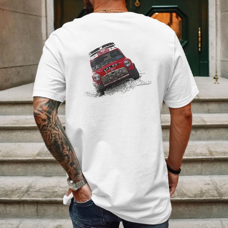 Retroclassic Rally Mini Cooper Classic Sports Car Mens Back Print T-shirt Gifts for Men