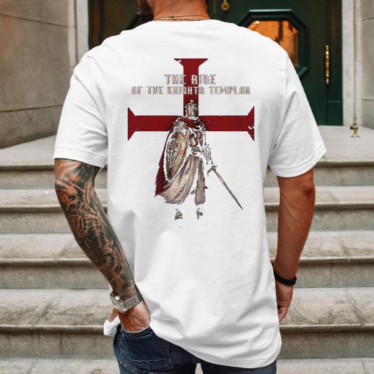 The Rise Of The Knights Templar Mens Back Print T-shirt Gifts for Men