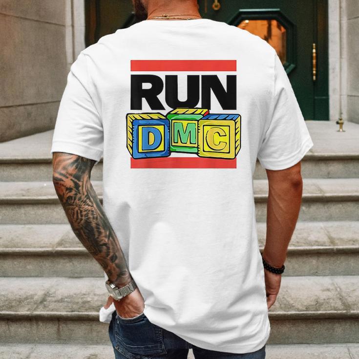 Run Dmc Official Toy Blocks Mens Back Print T-shirt Gifts for Men