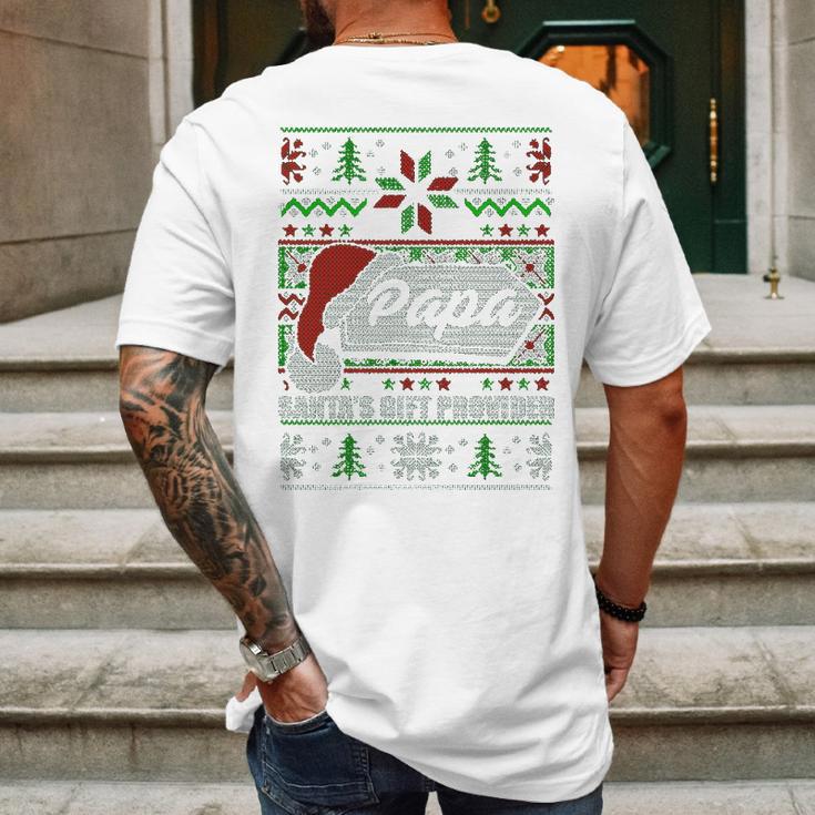 Santas Gift Provider Mens Back Print T-shirt Gifts for Men