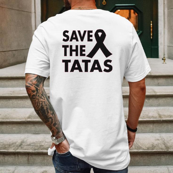 Save The Tatas Mens Back Print T-shirt Gifts for Men