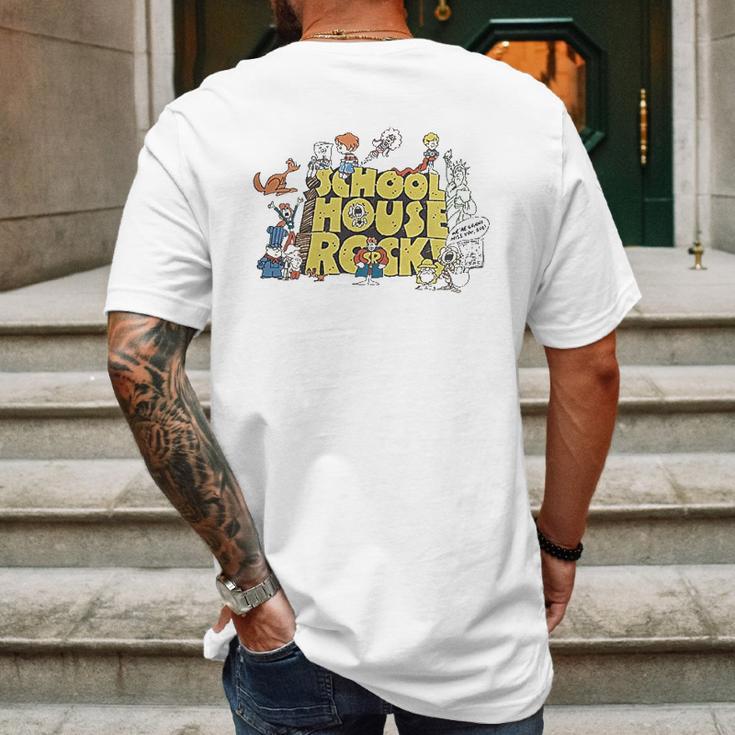 Schoolhouse Rock Mens Baseball Mens Back Print T-shirt Gifts for Men