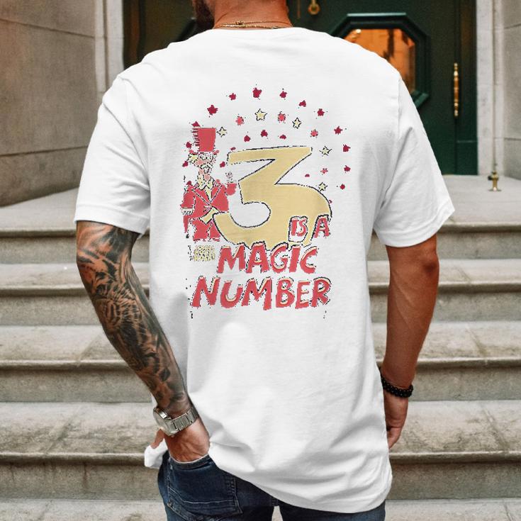 Schoolhouse Rock Three Is The Magic Number Mens Back Print T-shirt Gifts for Men