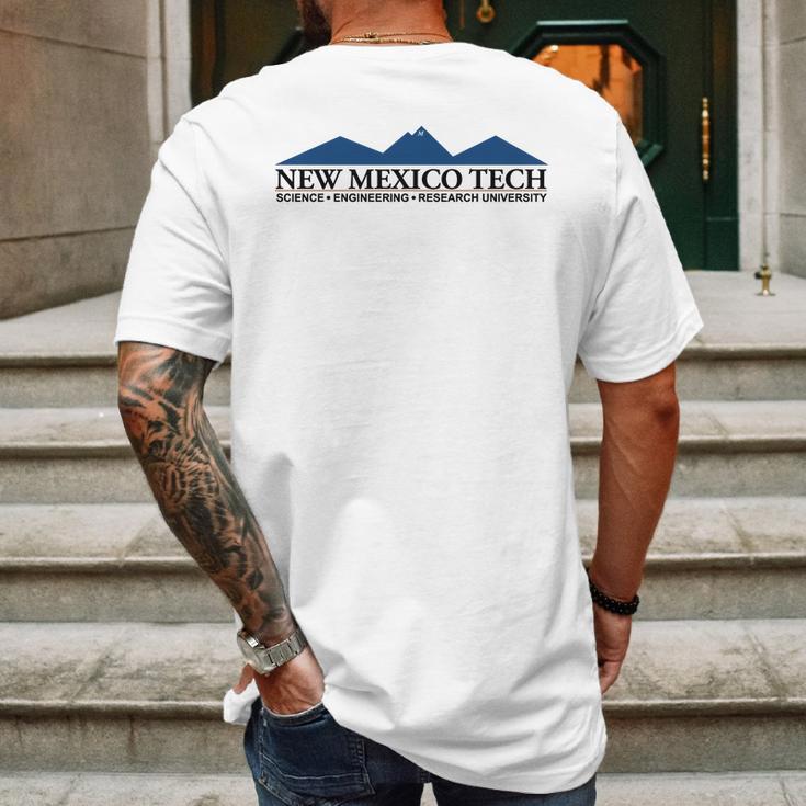 Simple Logo New Mexico Institute Of Mining And Technology 2020 Mens Back Print T-shirt Gifts for Men