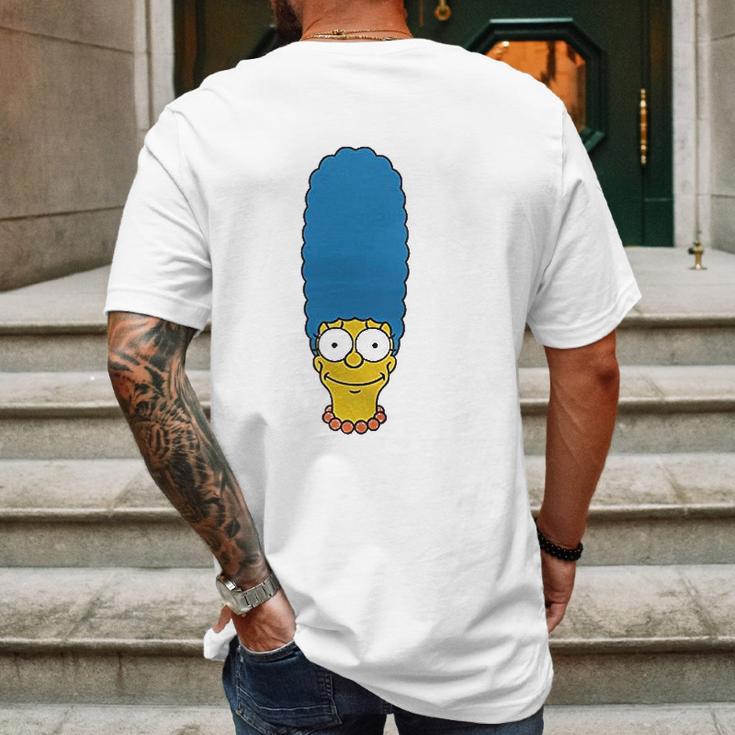 The Simpsons Marge Face Mens Back Print T-shirt Gifts for Men