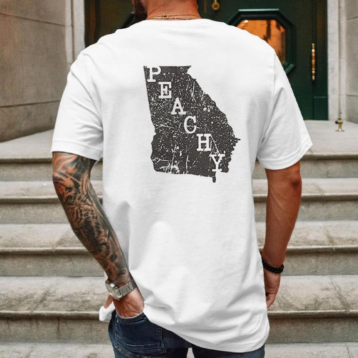 Soffe Peachy Map Mens Back Print T-shirt Gifts for Men