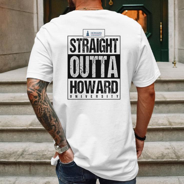 Straight Outta Howard University Funny Gift Mens Back Print T-shirt Gifts for Men