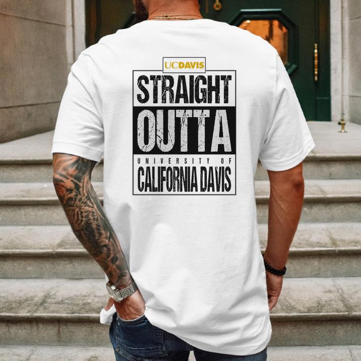 Straight Outta University Of California Davis Funny Gift Mens Back Print T-shirt Gifts for Men