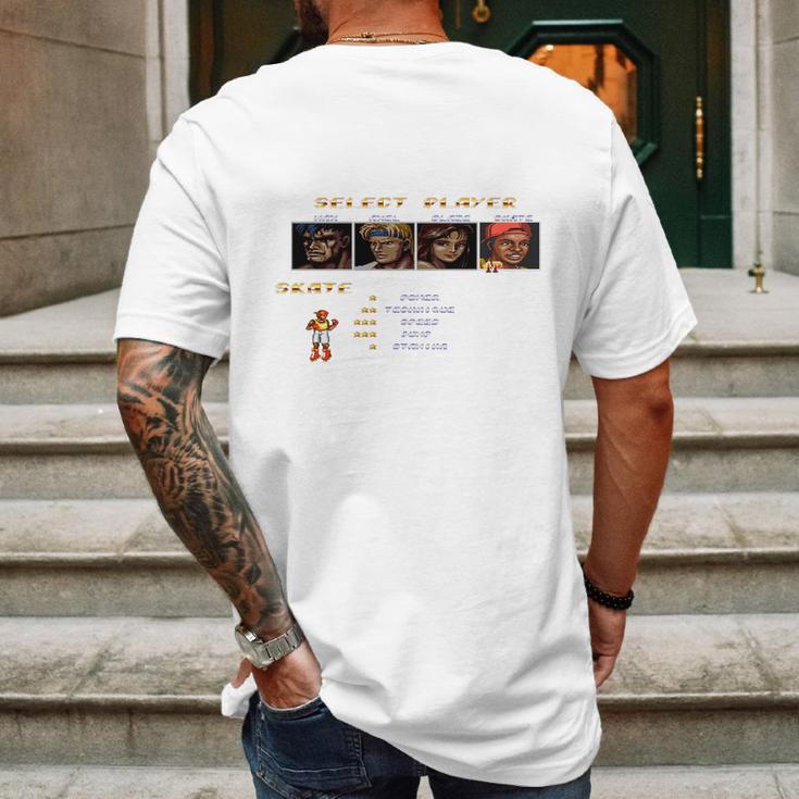 Streets Of Rage 2 Â€“ Select Skate Shirt Mens Back Print T-shirt Gifts for Men