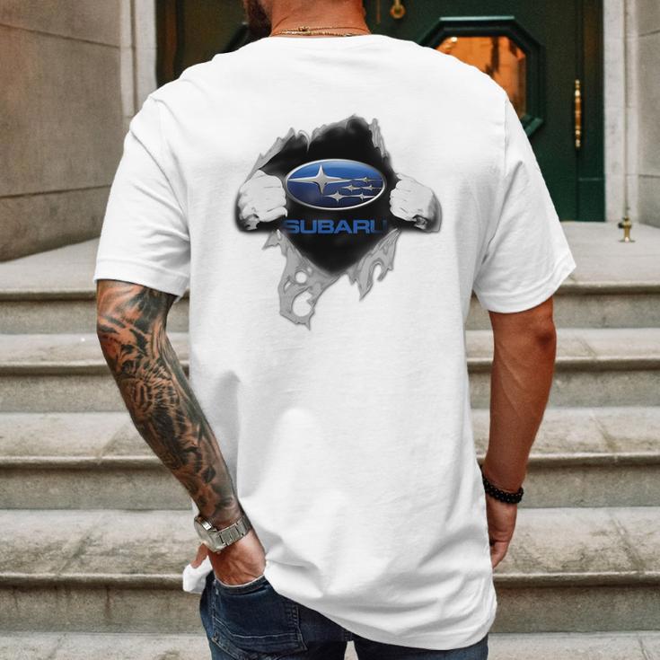 Subaru 2017 Mens Back Print T-shirt Gifts for Men