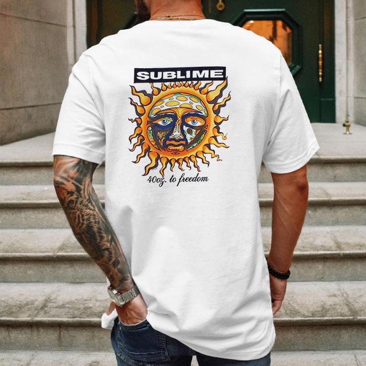 Sublime To Freedom Mens Back Print T-shirt Gifts for Men