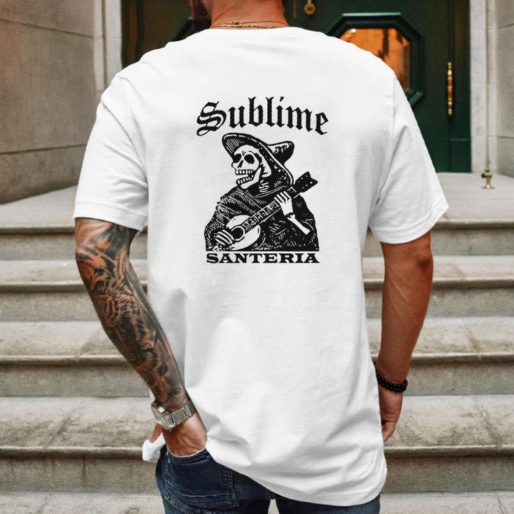 Sublime Santeria Skeleton Mens Back Print T-shirt Gifts for Men