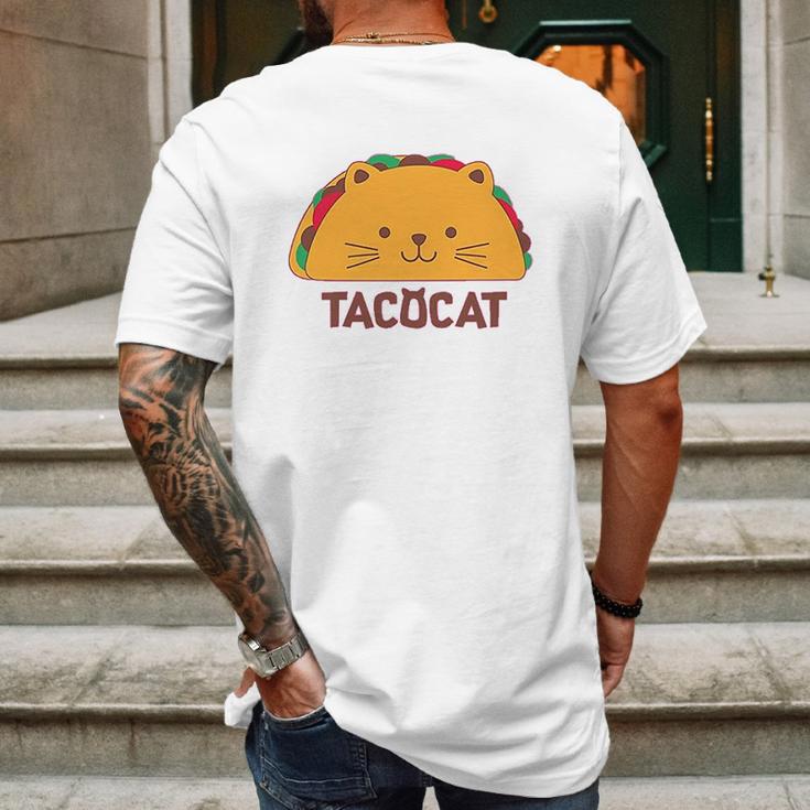 Tacocat Spelled Backwards Is Taco Cat Funny Mens Back Print T-shirt Gifts for Men