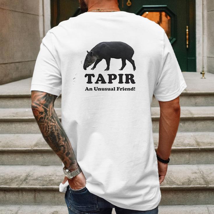 Tapir An Unusual Friend Mens Back Print T-shirt Gifts for Men