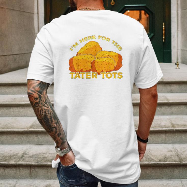 Tater Tots Foodie Mens Back Print T-shirt Gifts for Men