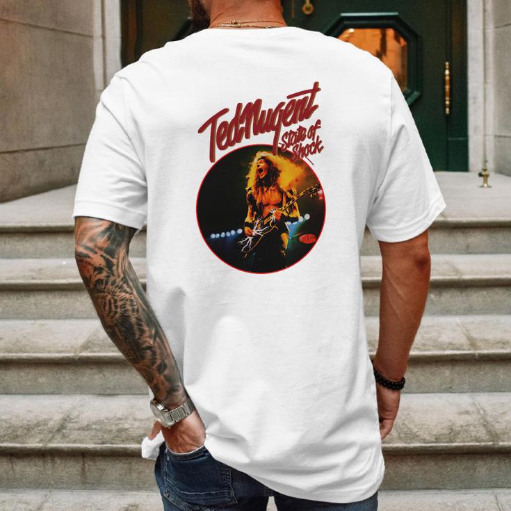 Ted Nugent State Of Shock Art Mens Back Print T-shirt Gifts for Men