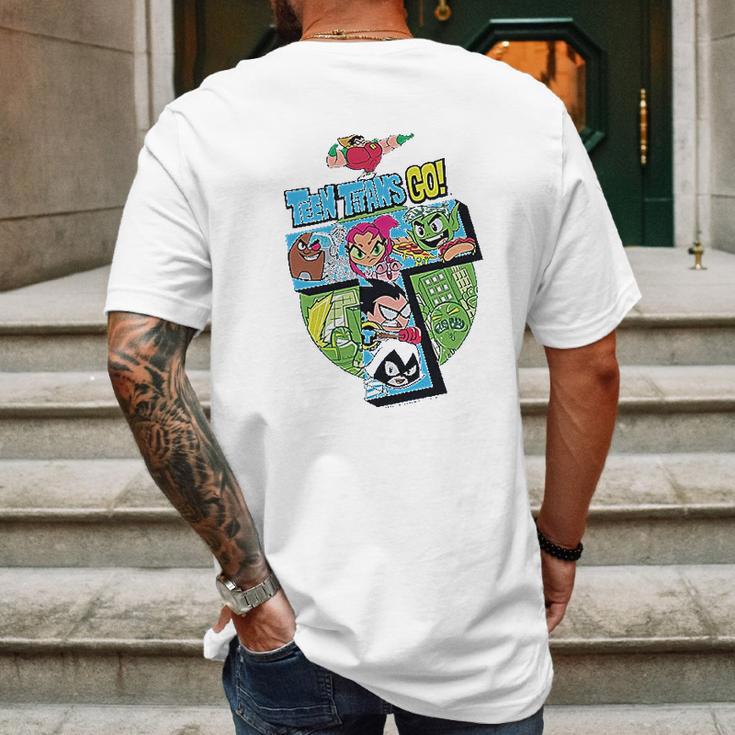 Teen Titans Go Team Adult Mens Back Print T-shirt Gifts for Men