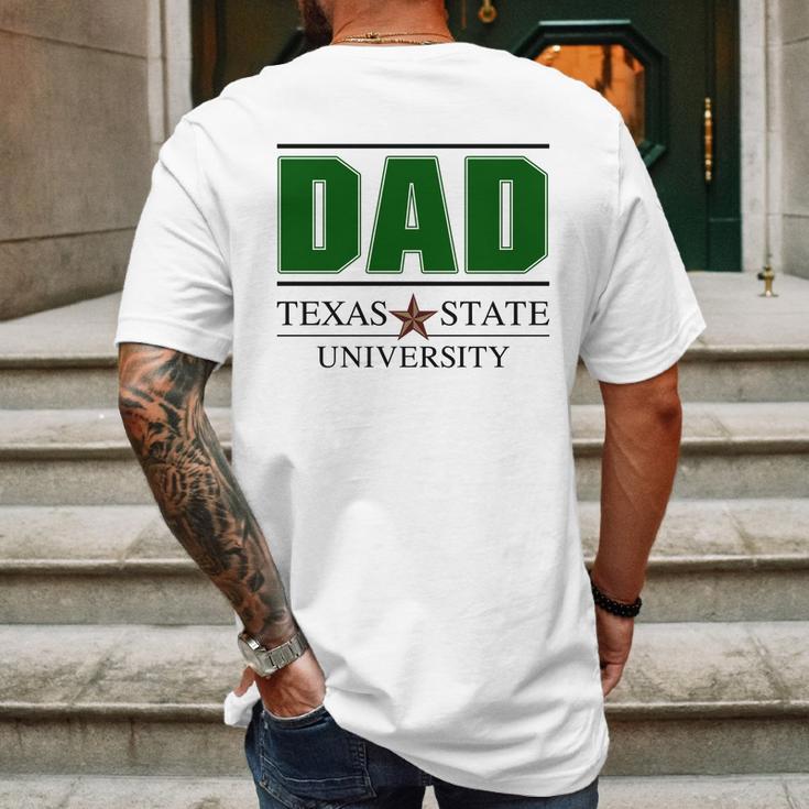 Texas State University Proud Dad Parents Day 2020 Mens Back Print T-shirt Gifts for Men