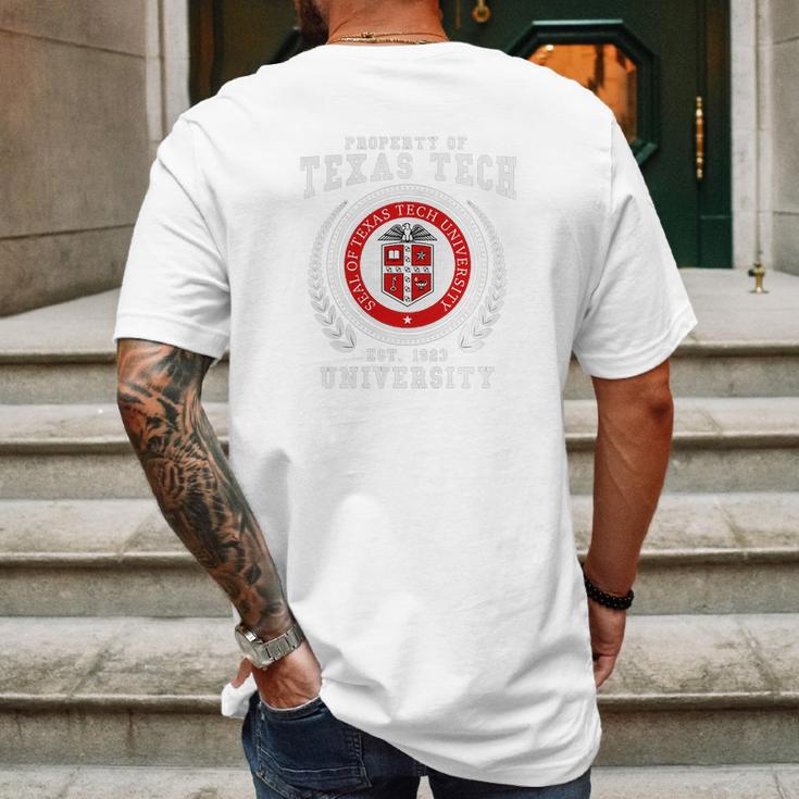 Texas Tech University Mens Back Print T-shirt Gifts for Men