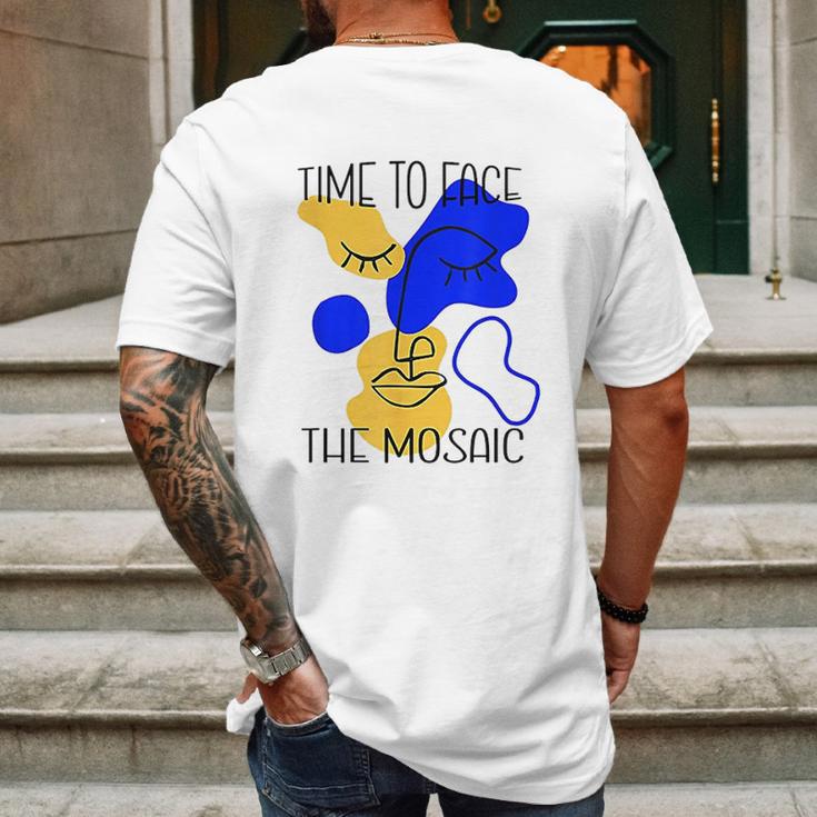 Time To Face The Mosaic Mens Back Print T-shirt Gifts for Men