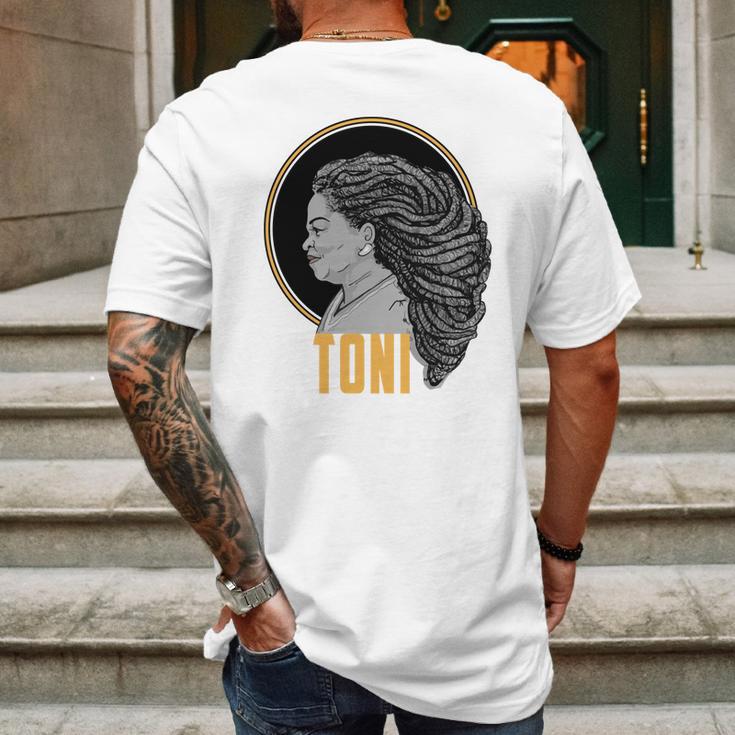 Toni Morrison Mens Back Print T-shirt Gifts for Men