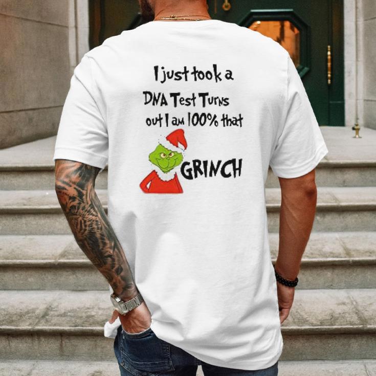 I Took A Dna Test Turns Out I Am That Grinch Mens Back Print T-shirt Gifts for Men