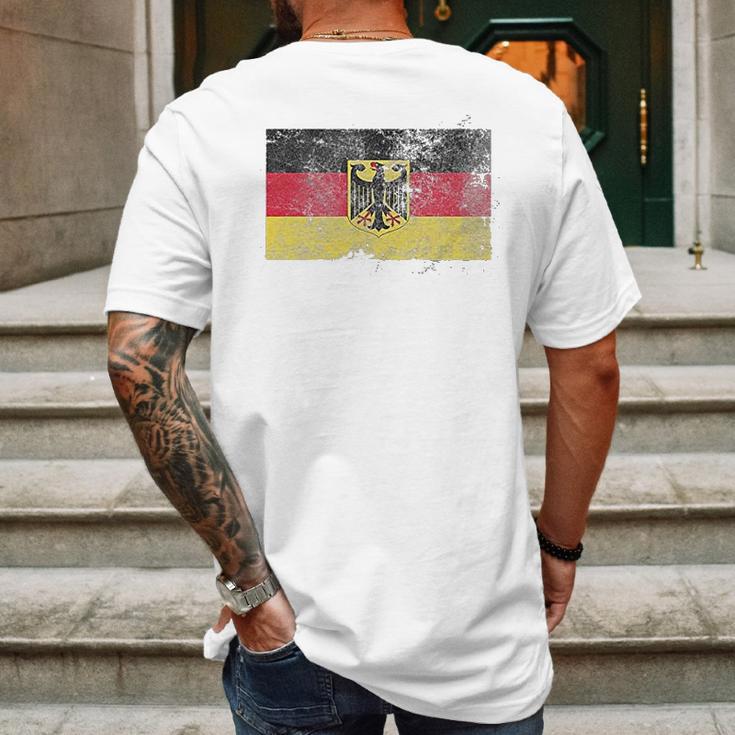 Trunk Candy Distressed Germany Flag Modern Fit Mens Back Print T-shirt Gifts for Men