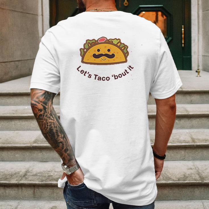 Trunk Candy Lets Taco Bout It Kids Tri Blend Mens Back Print T-shirt Gifts for Men