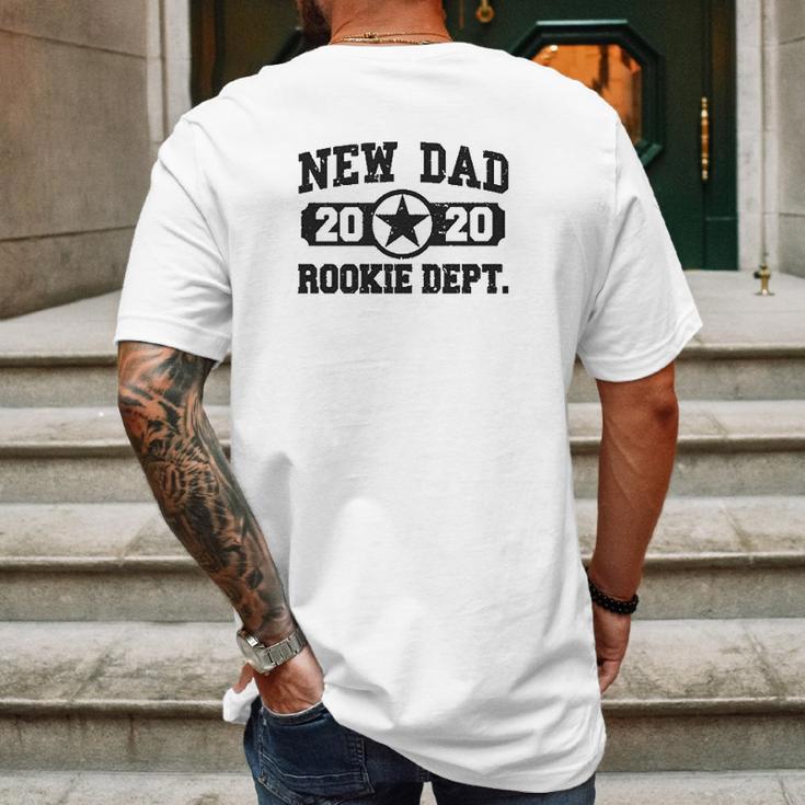 Tstars New Dad 2020 Rookie Department Mens Back Print T-shirt Gifts for Men