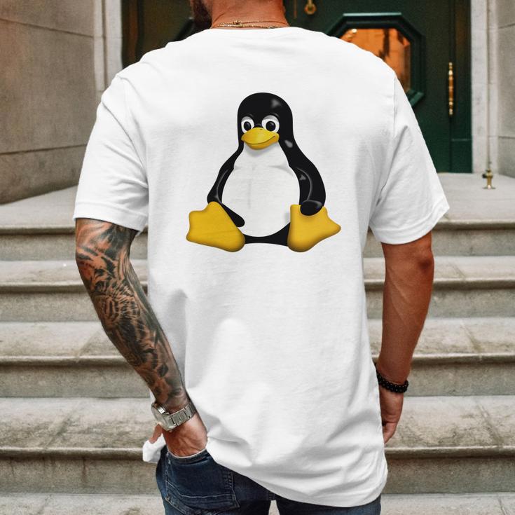 Tux Penguin Linux Official Mascot Logo Icon T-Shirt Mens Back Print T-shirt Gifts for Men