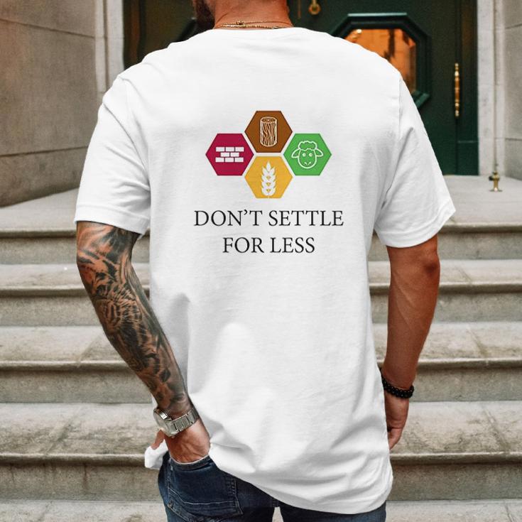 Ugp Campus Apparel Dont Settle For Less Mens Back Print T-shirt Gifts for Men