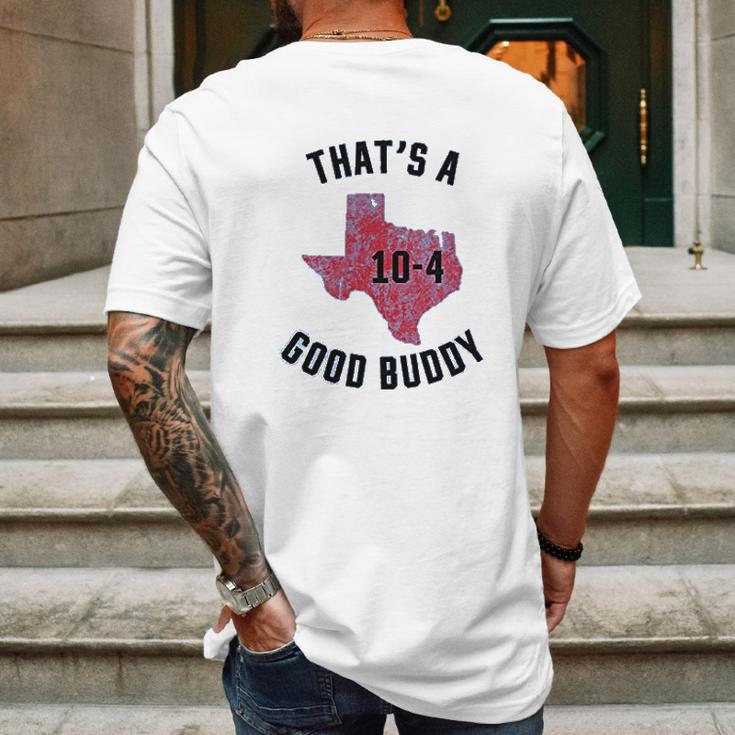 Ugp Campus Apparel Texas Good Buddy Funny Comedy Canada Tv Show Mens Back Print T-shirt Gifts for Men