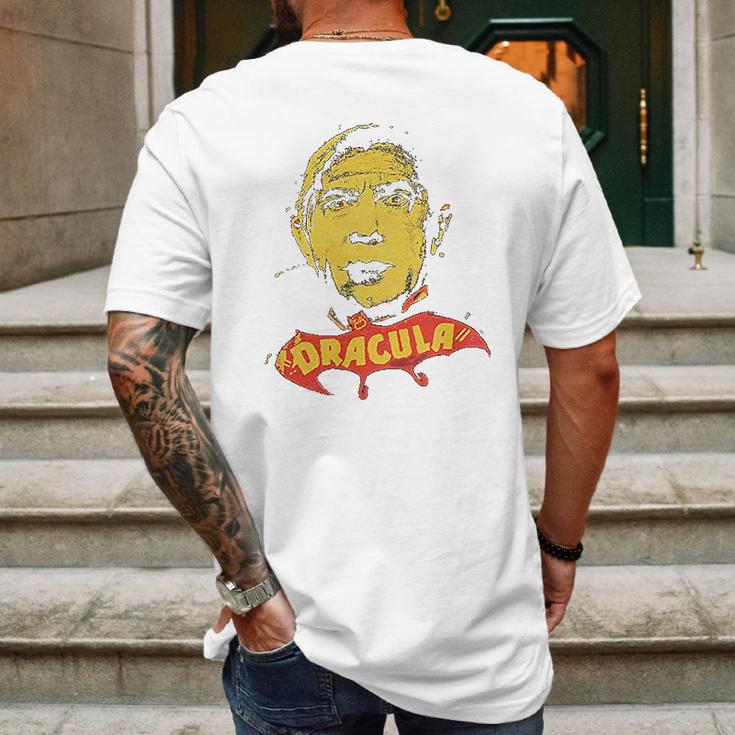 Universal Monsters Dracula Bela Lugosi Yellow Face Mens Back Print T-shirt Gifts for Men