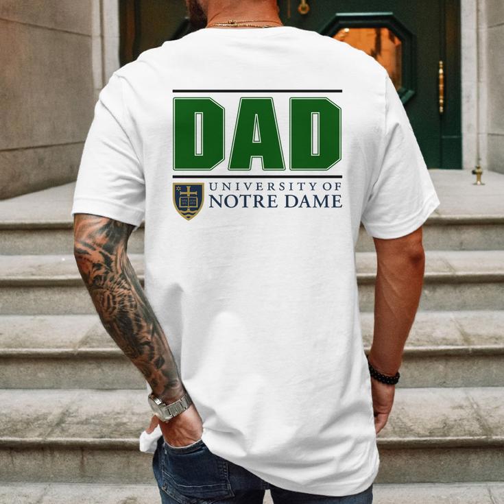 University Of Notre Dame Proud Dad Parents Day 2020 Mens Back Print T-shirt Gifts for Men