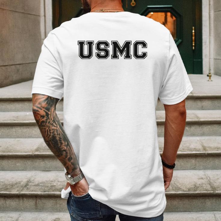 Usmc Athletic Marines In Military Green Mens Back Print T-shirt Gifts for Men