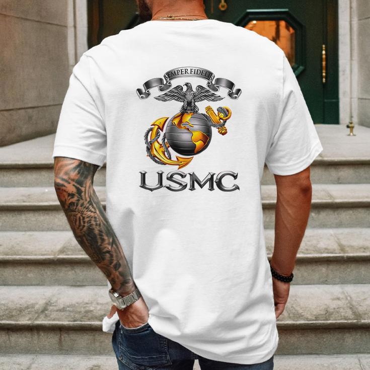 Usmc Semper Fidelis Mens Back Print T-shirt Gifts for Men