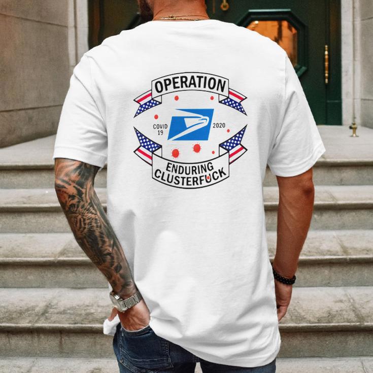 Usps Operation Enduring Clusterfuck Shirt Mens Back Print T-shirt Gifts for Men