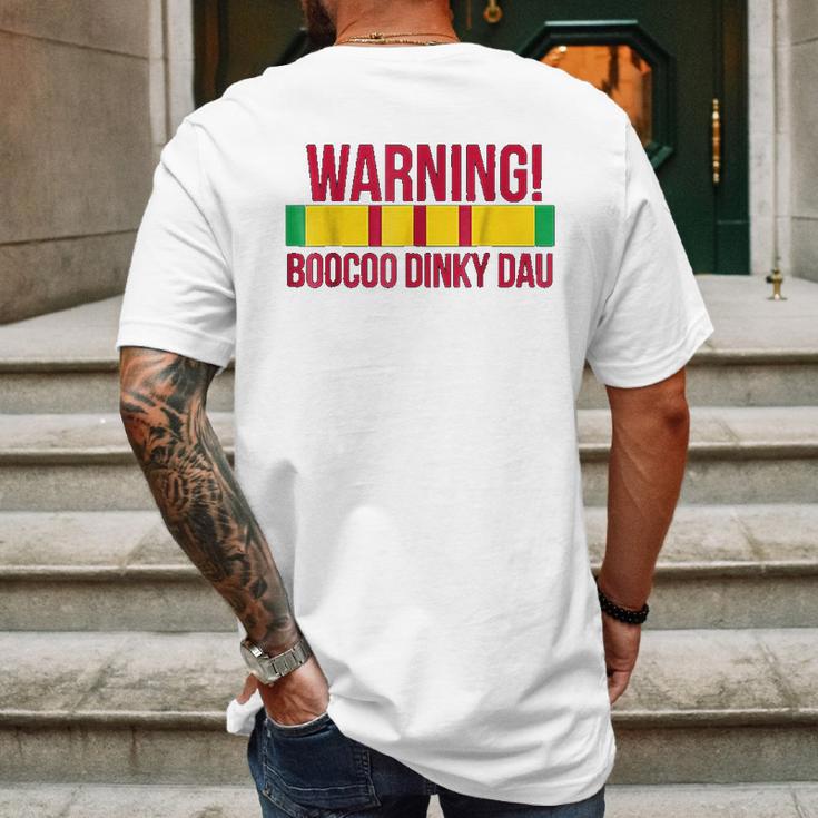 Vietnam Veteran Boocoo Dinky Dau Mens Back Print T-shirt Gifts for Men