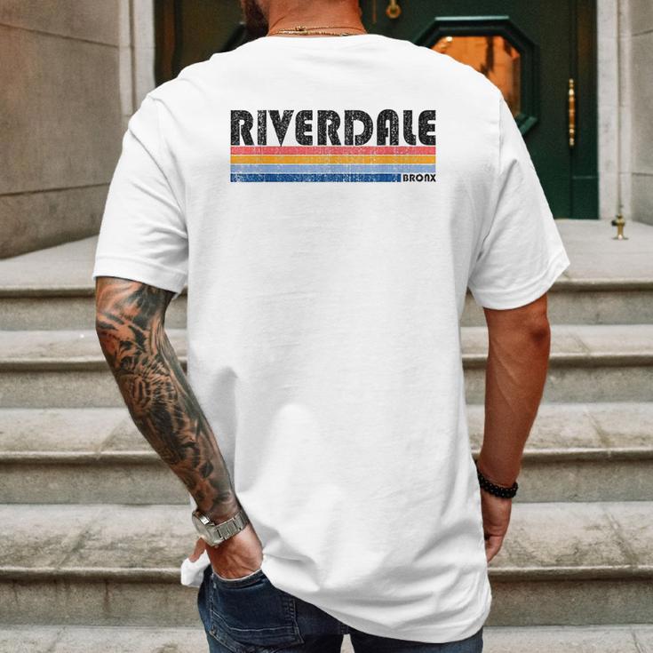 Vintage 1980S Style Riverdale Ny Mens Back Print T-shirt Gifts for Men