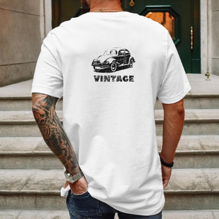 Vintage Europe Automotive Mens Back Print T-shirt Gifts for Men